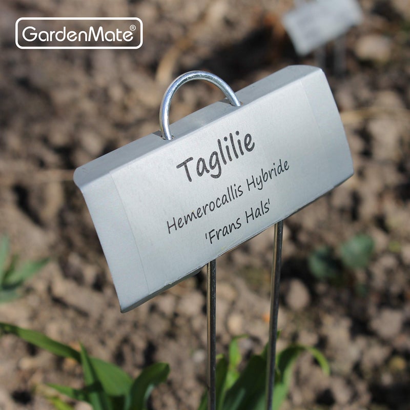 GardenMate 50-Pack Weatherproof Large Zinc Metal Plant Labels, Height 11.5", Label Area 3 1/2 x 1 1/4" - Image 4